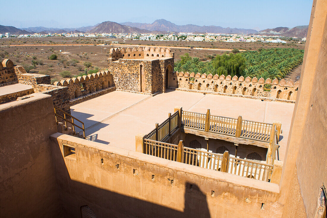 Festung Jabrin oder Jabreen, Burg, bei Bahla, Ad-Dākhilīyah Region, Sultanat Oman, Arabische Halbinsel, Naher Osten