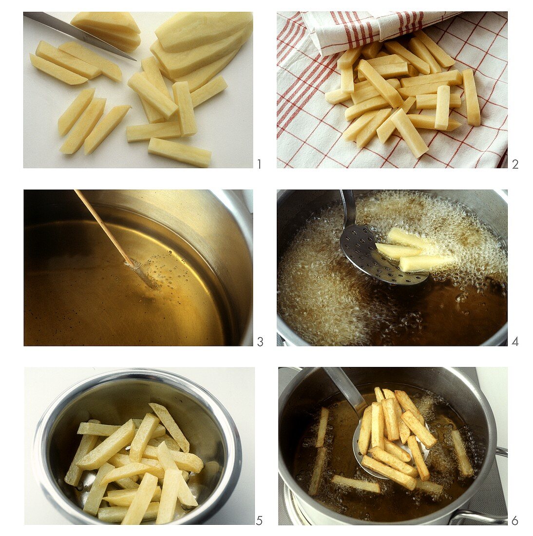 Pommes Frites herstellen