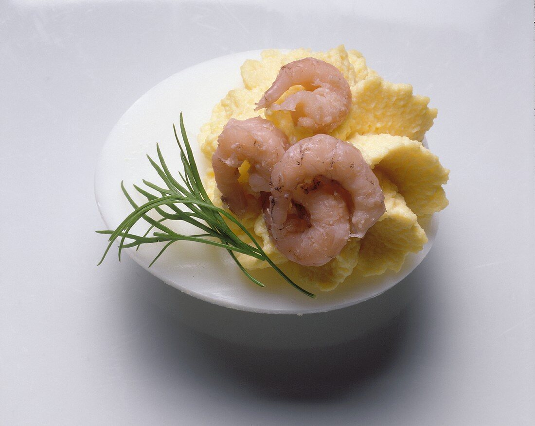 Filled Egg with North Sea Shrimp