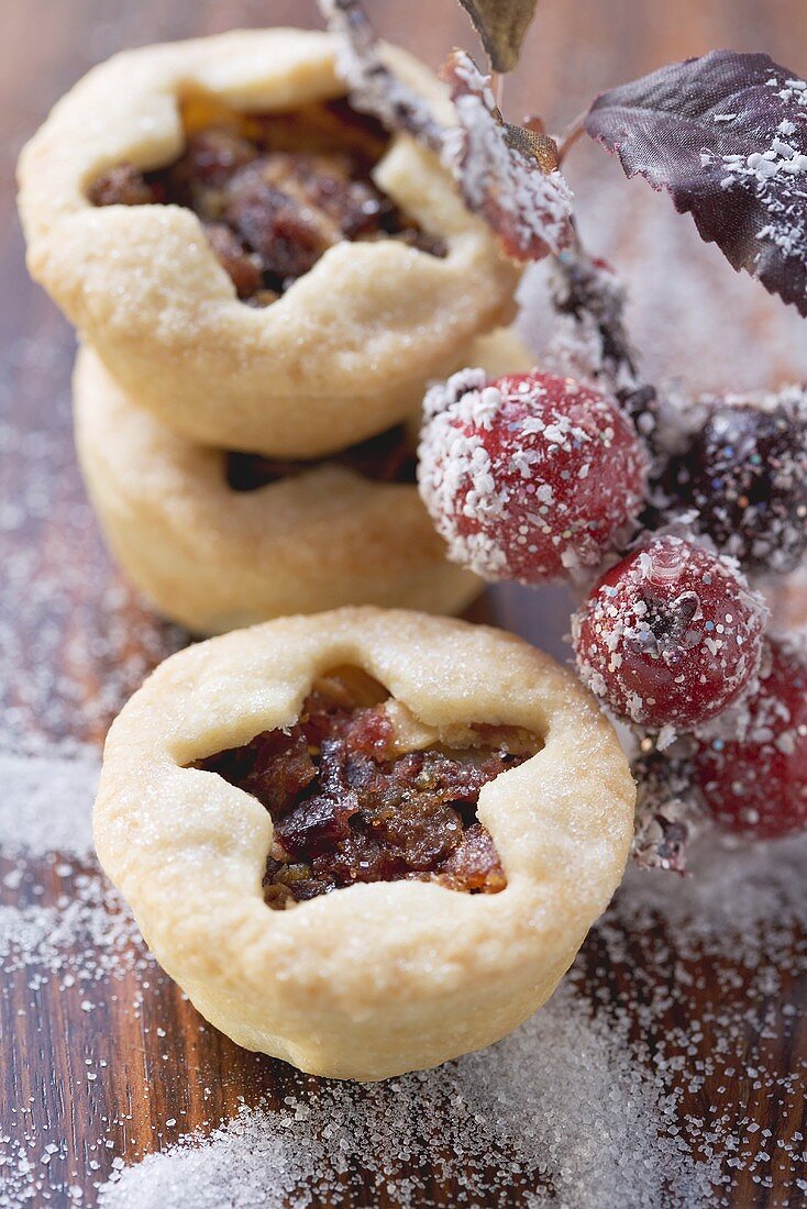 Mince Pies mit Trockenfrüchten (weihnachtlich)