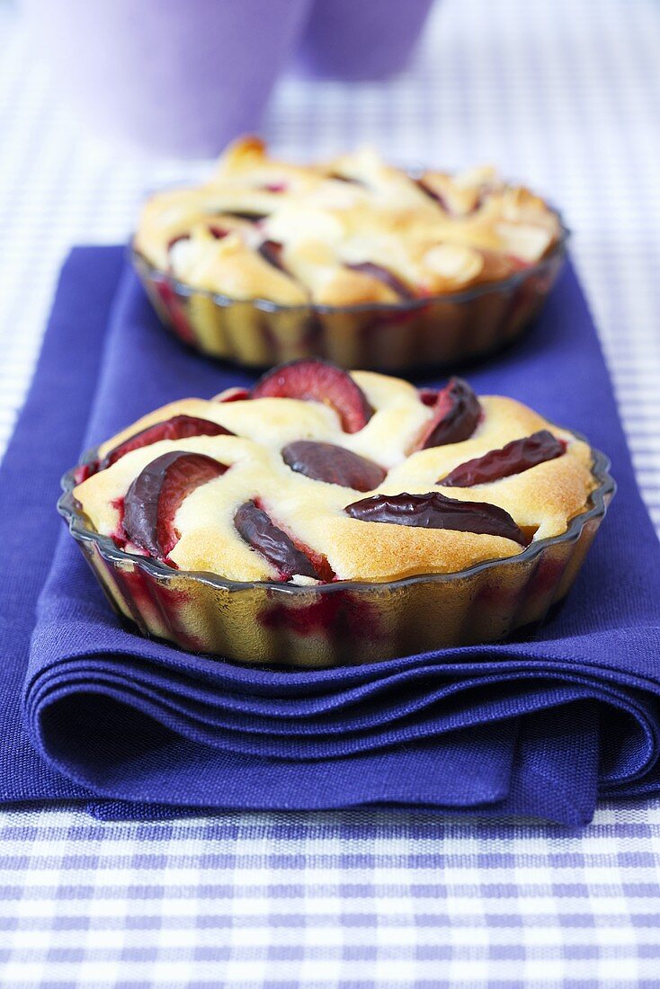 Plum tartlets