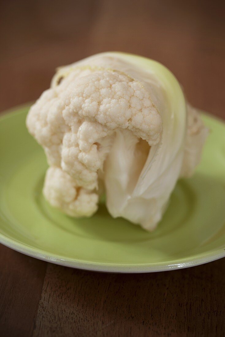A cauliflower floret (close-up)