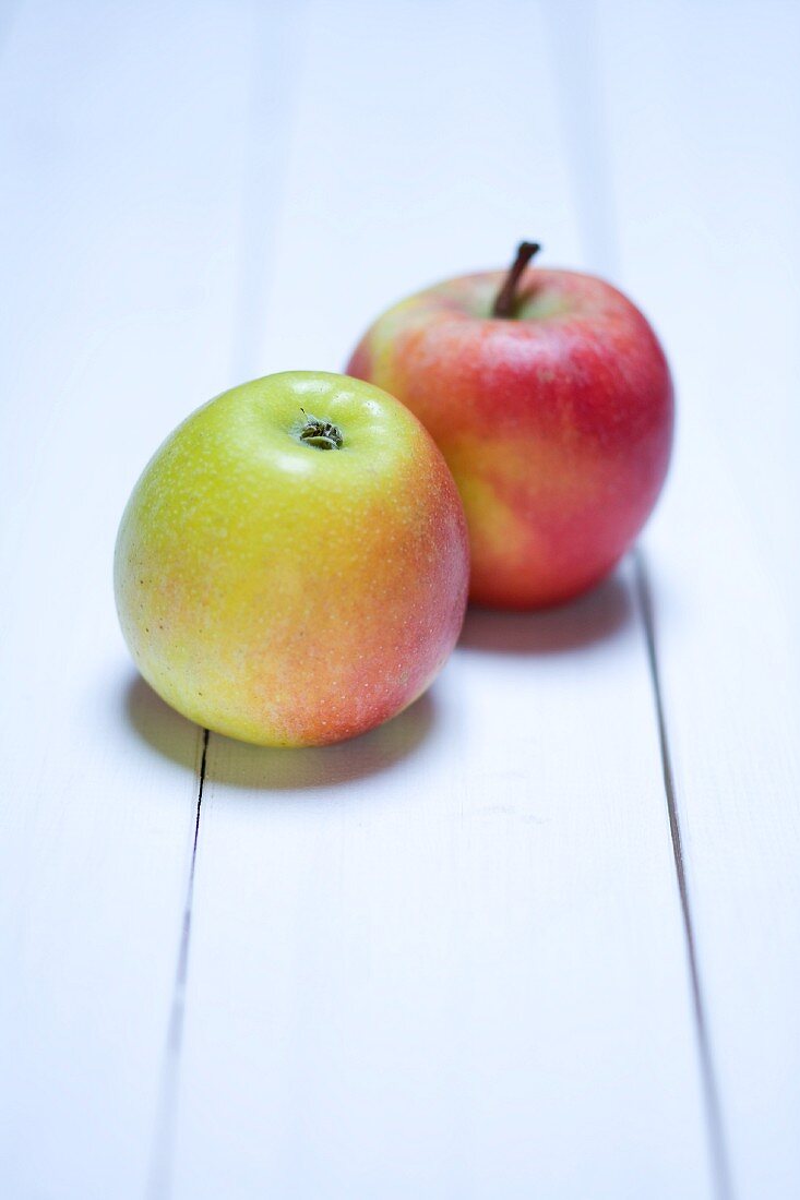 Two Braeburn apples