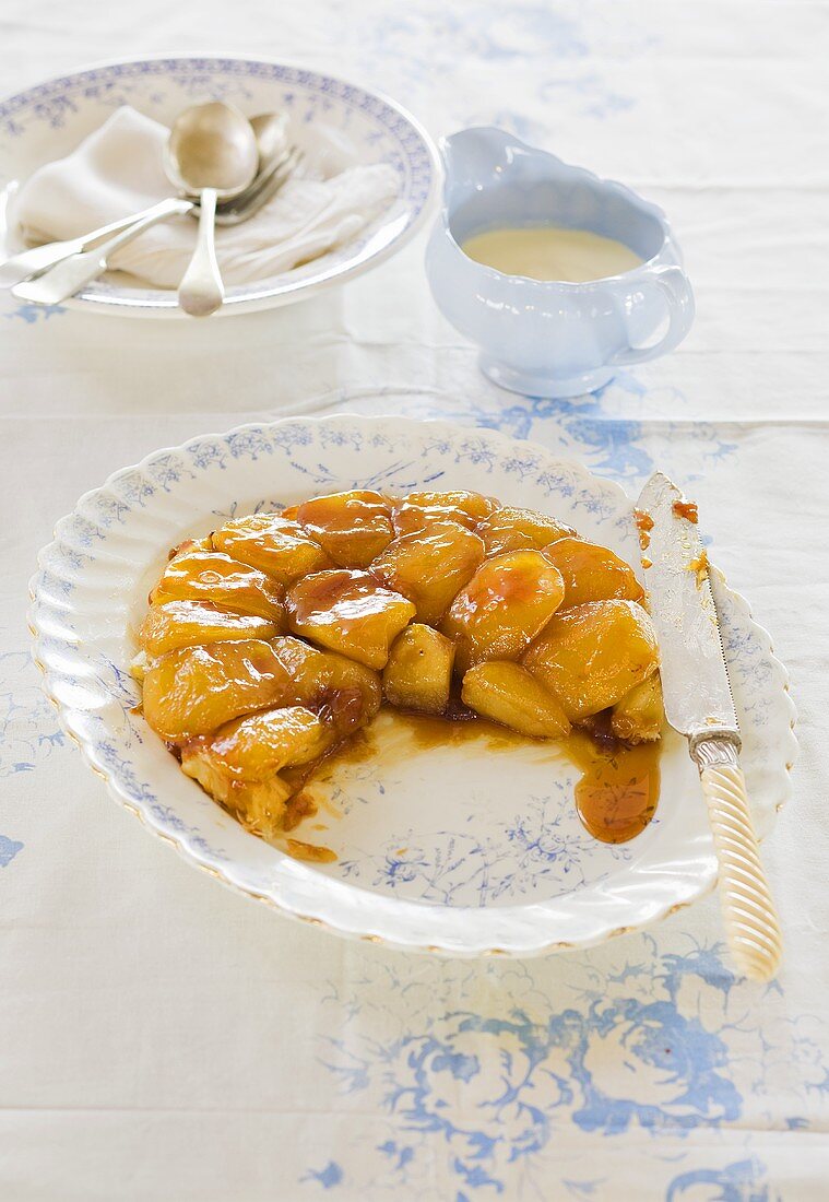 Sliced tarte tatin