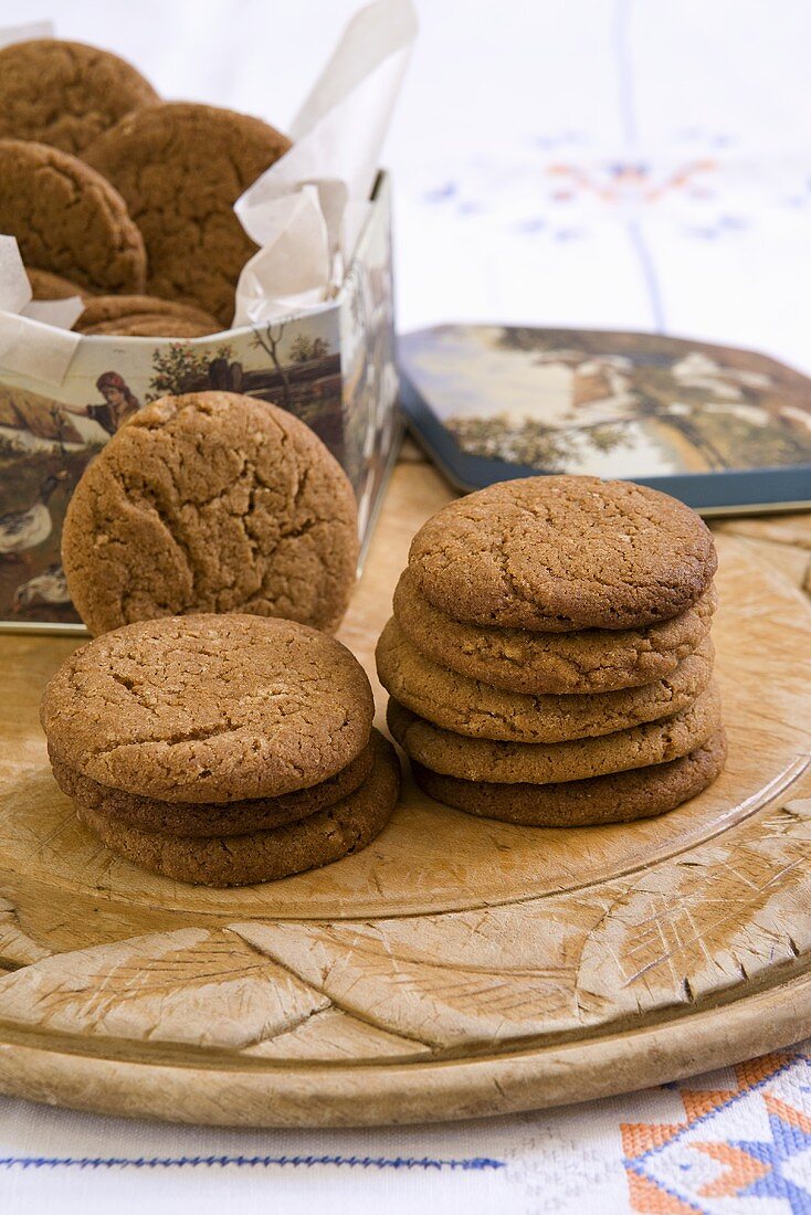 Ginger and nut biscuits