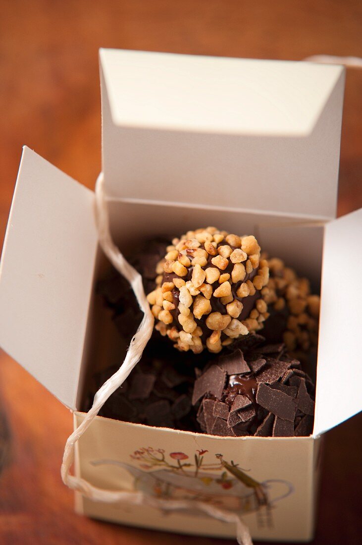Praline - truffles in a box