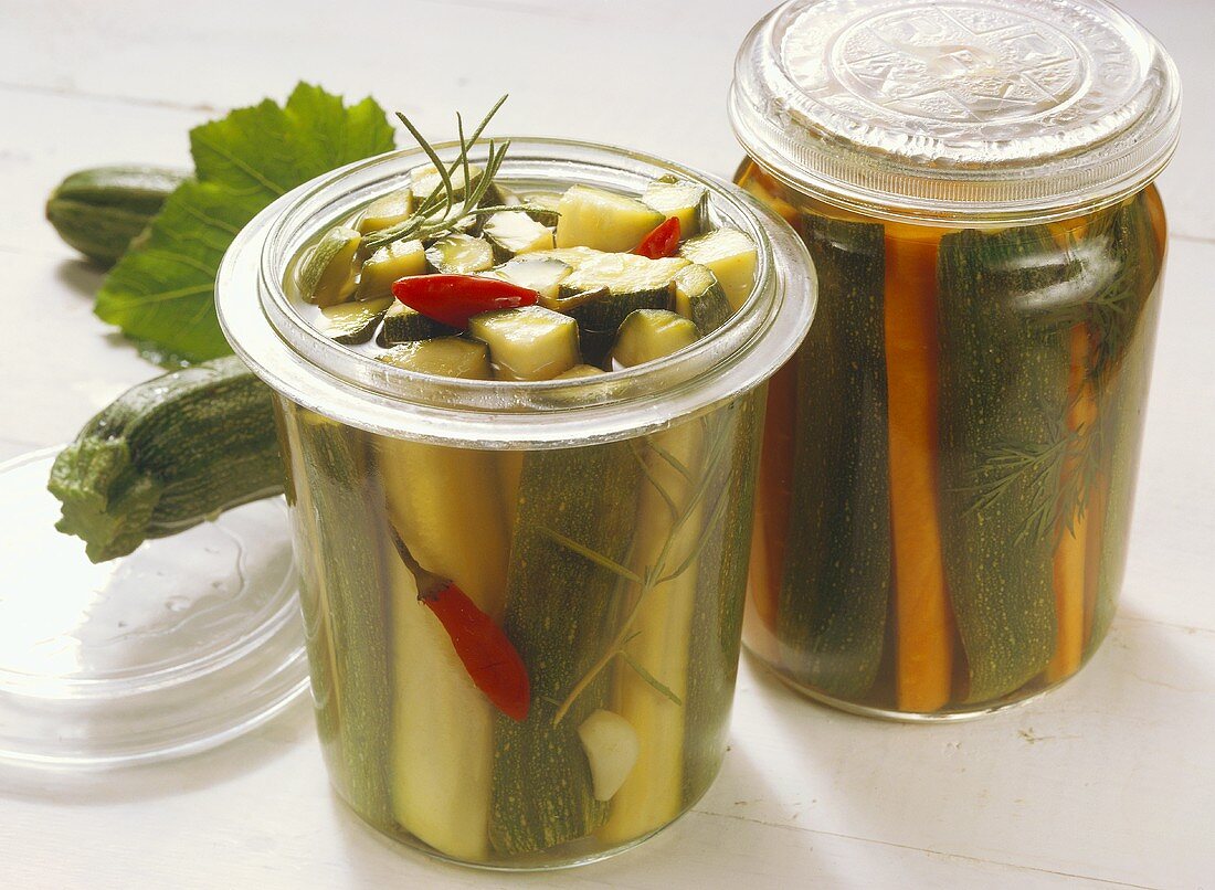 Pickled Zucchini & Carrots