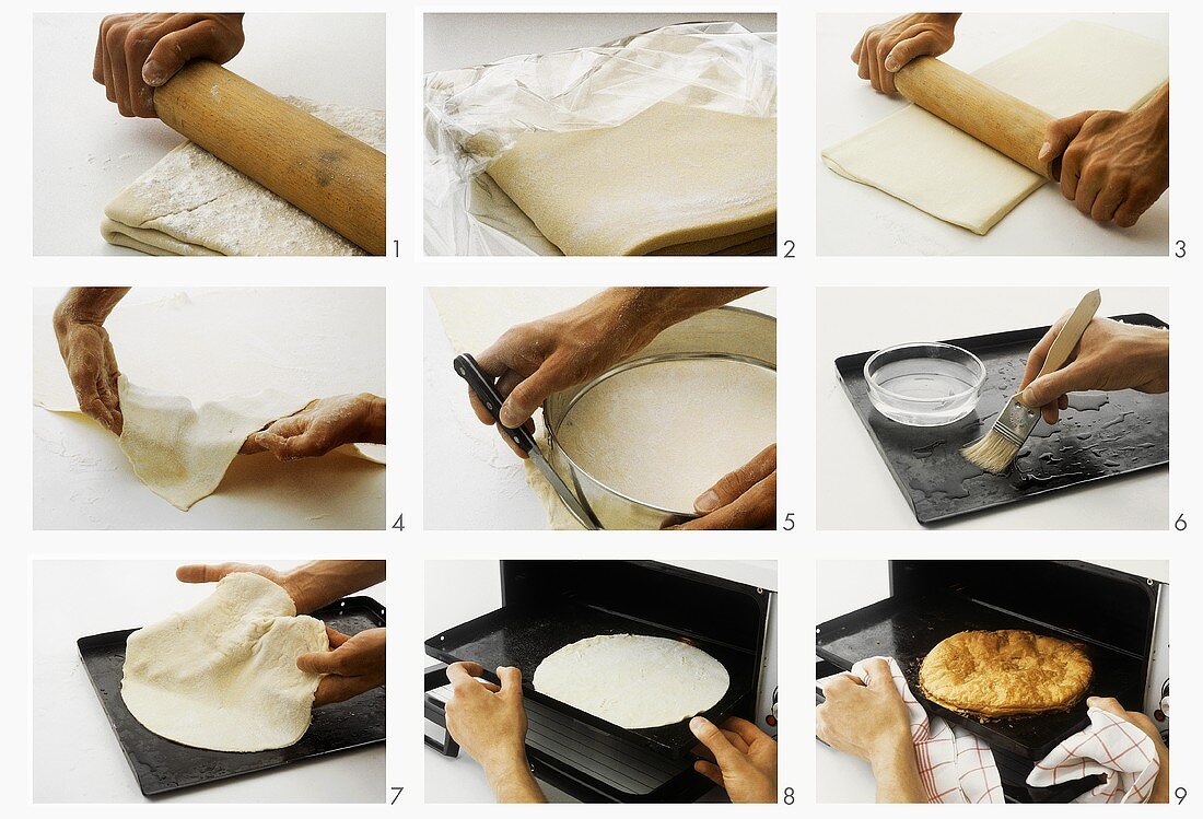 Making a puff pastry base - part 3