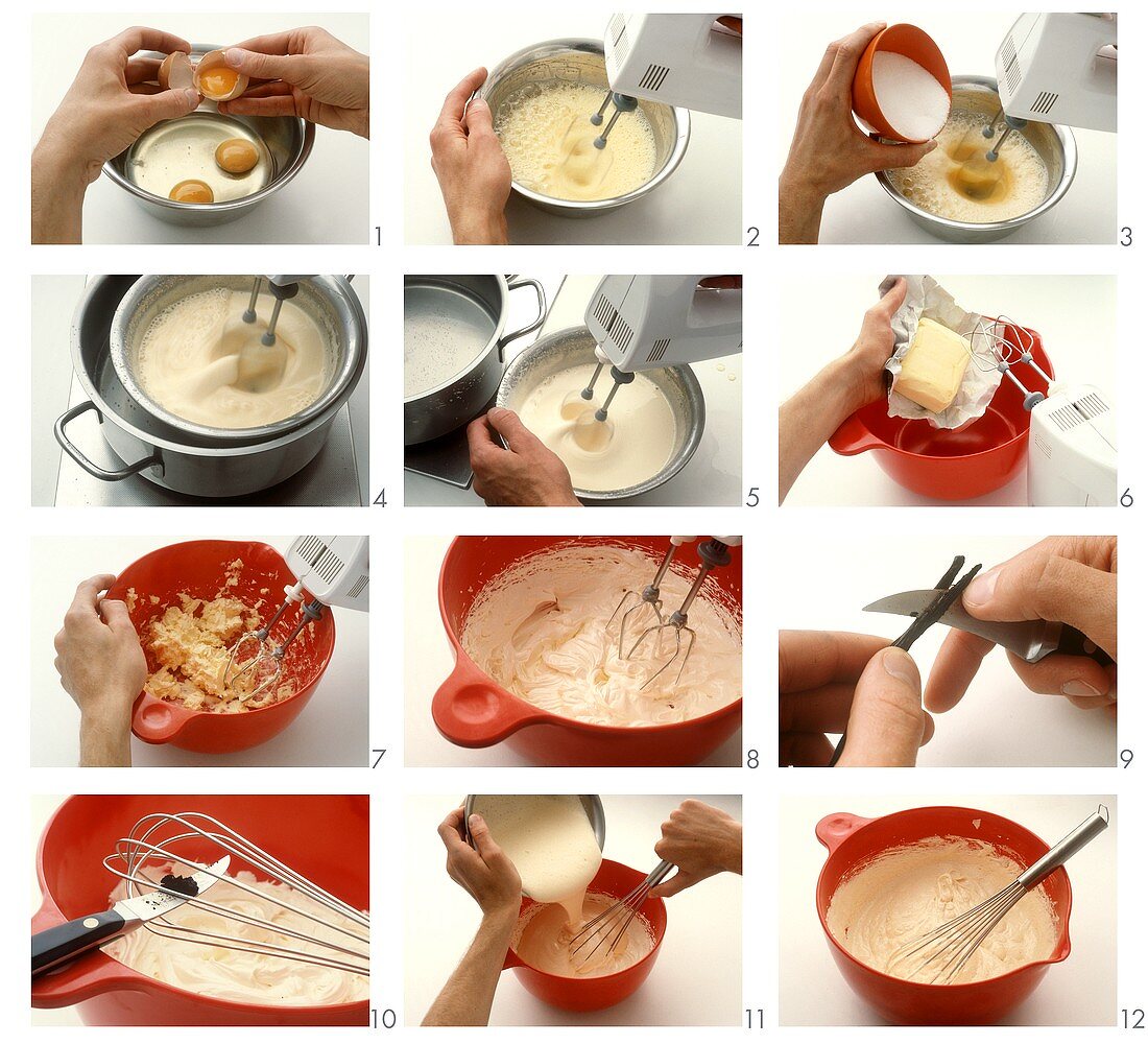 Making English butter cream