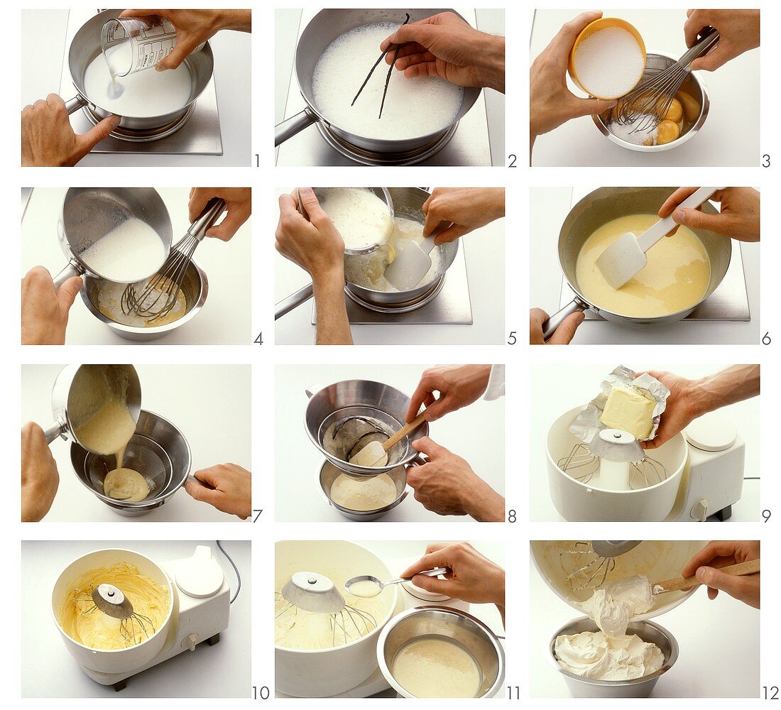 Making English butter cream