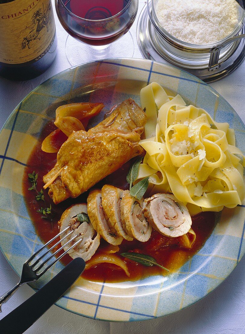 Veal roulades, Italian style