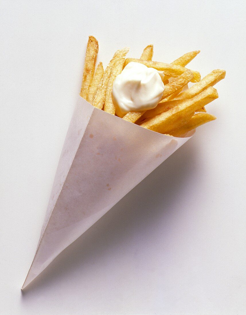 Chips in a paper bag