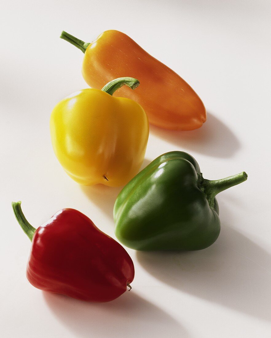 Four baby peppers