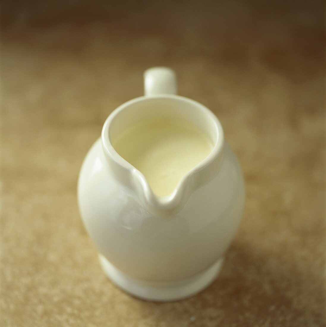 Cream in small white jug