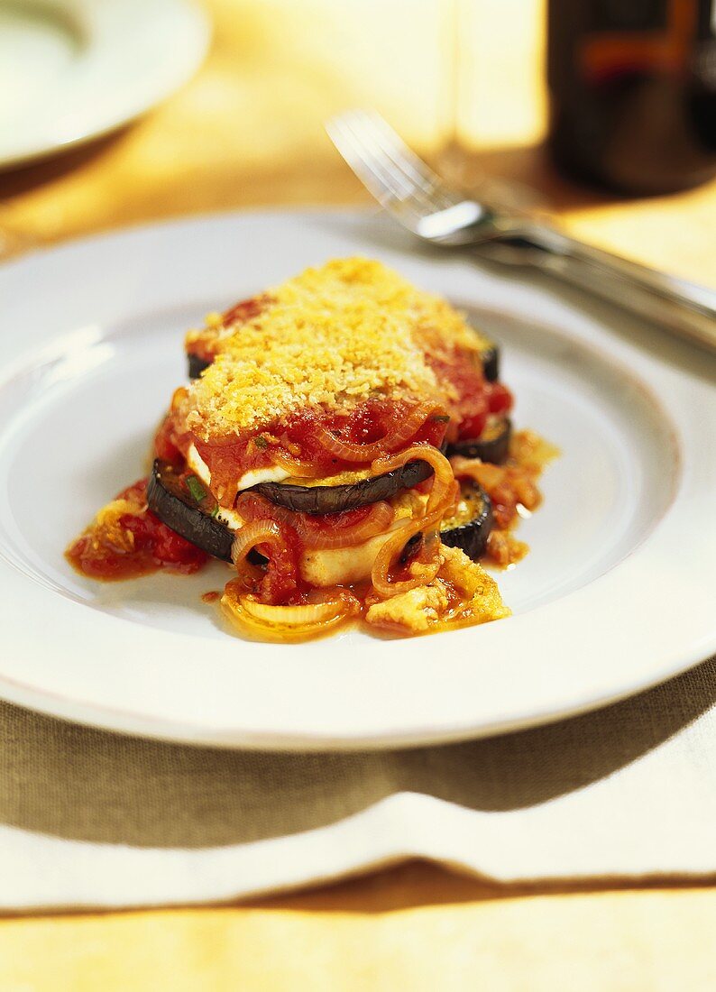 Melanzane alla parmigiana (Aubergine gratin, Italy)