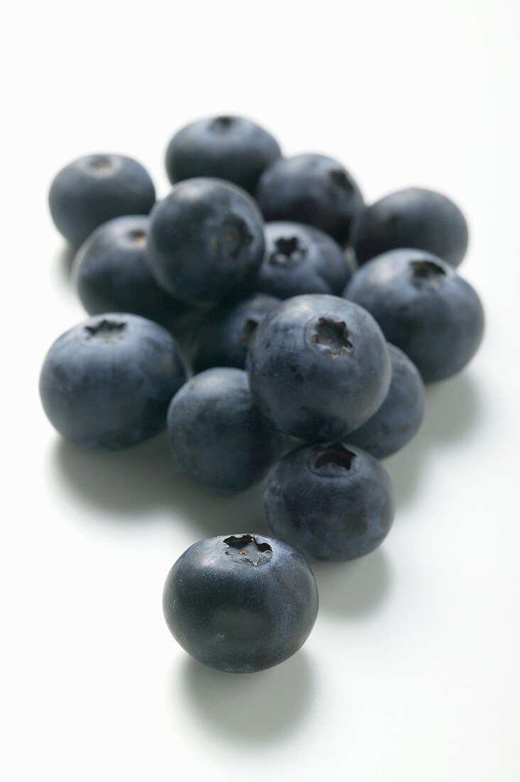 Several blueberries