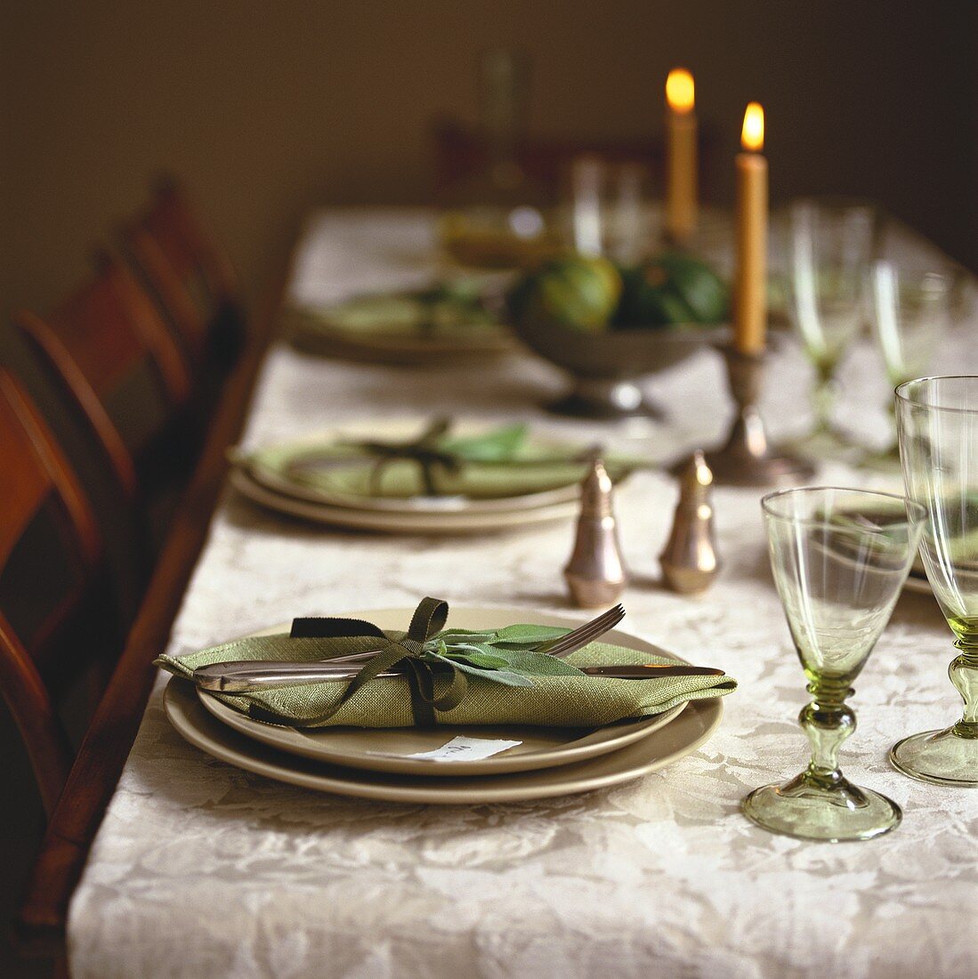 Gedeckter Tisch für Thanksgiving (USA)