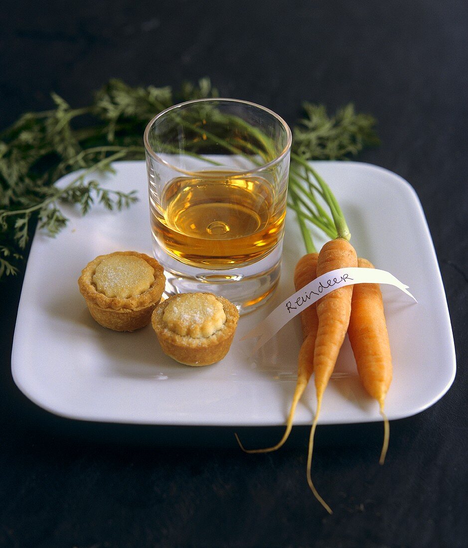 Für Weihnachtsmann und Rentier: Pastetchen, Whisky und Möhren