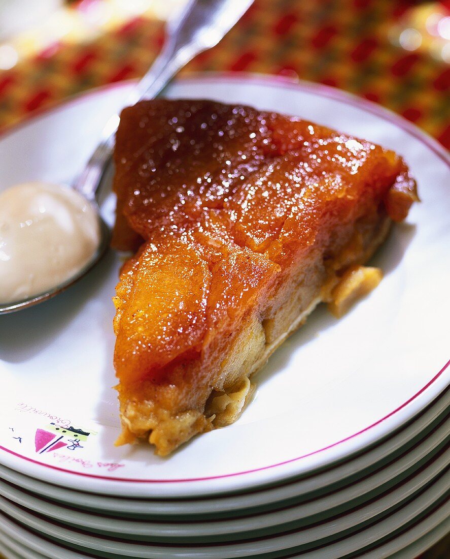 A piece of tarte tatin