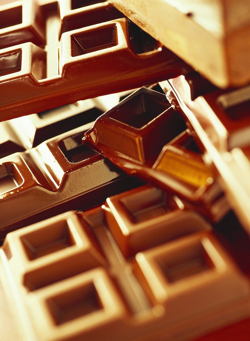 Pieces of chocolate