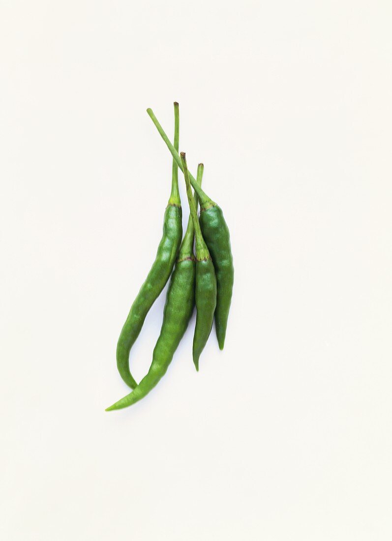 Green chili peppers