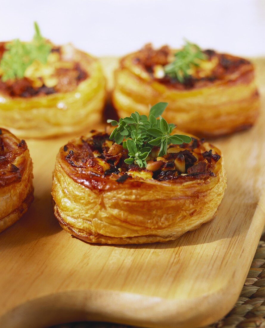 Vol-au-vents with mushroom filling