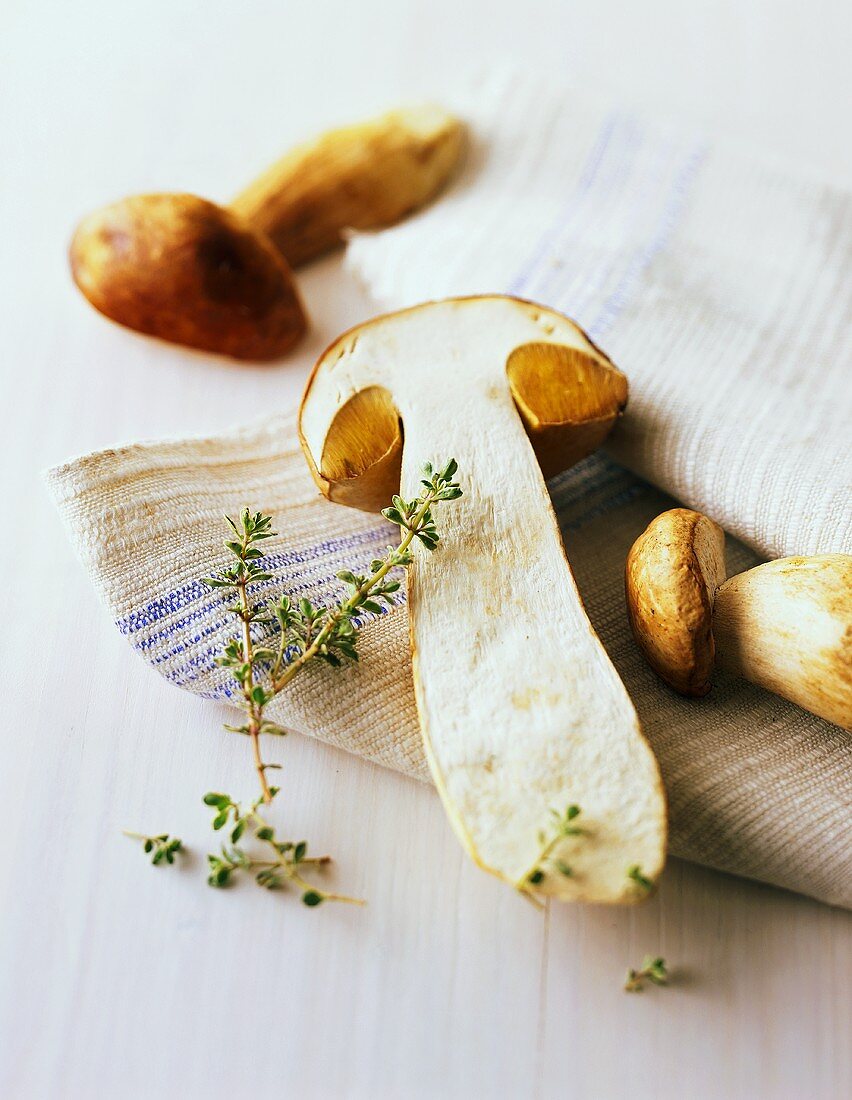 Ceps and thyme