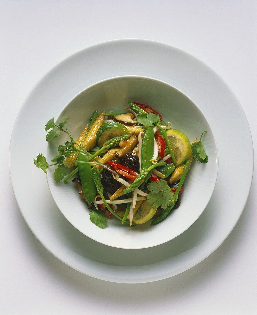 Asian pan-cooked vegetable dish 