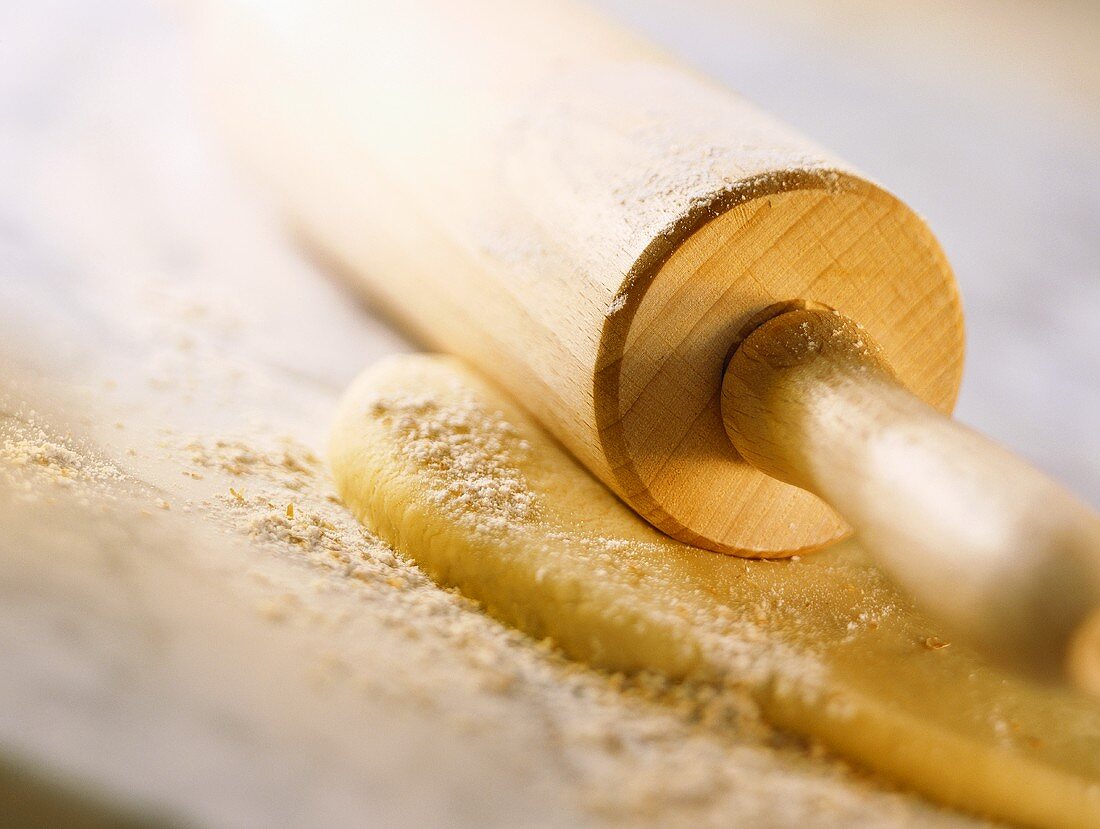 Pastry with rolling pin
