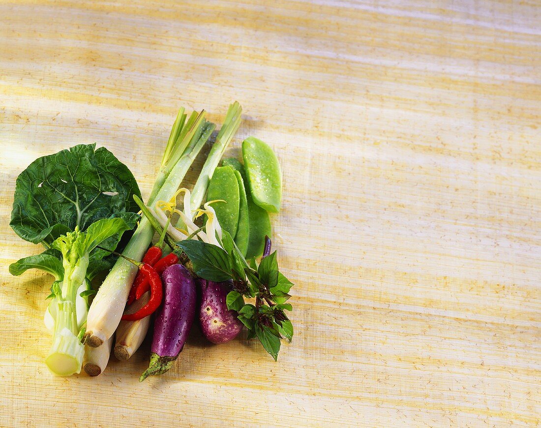 Various vegetables for Asian cooking