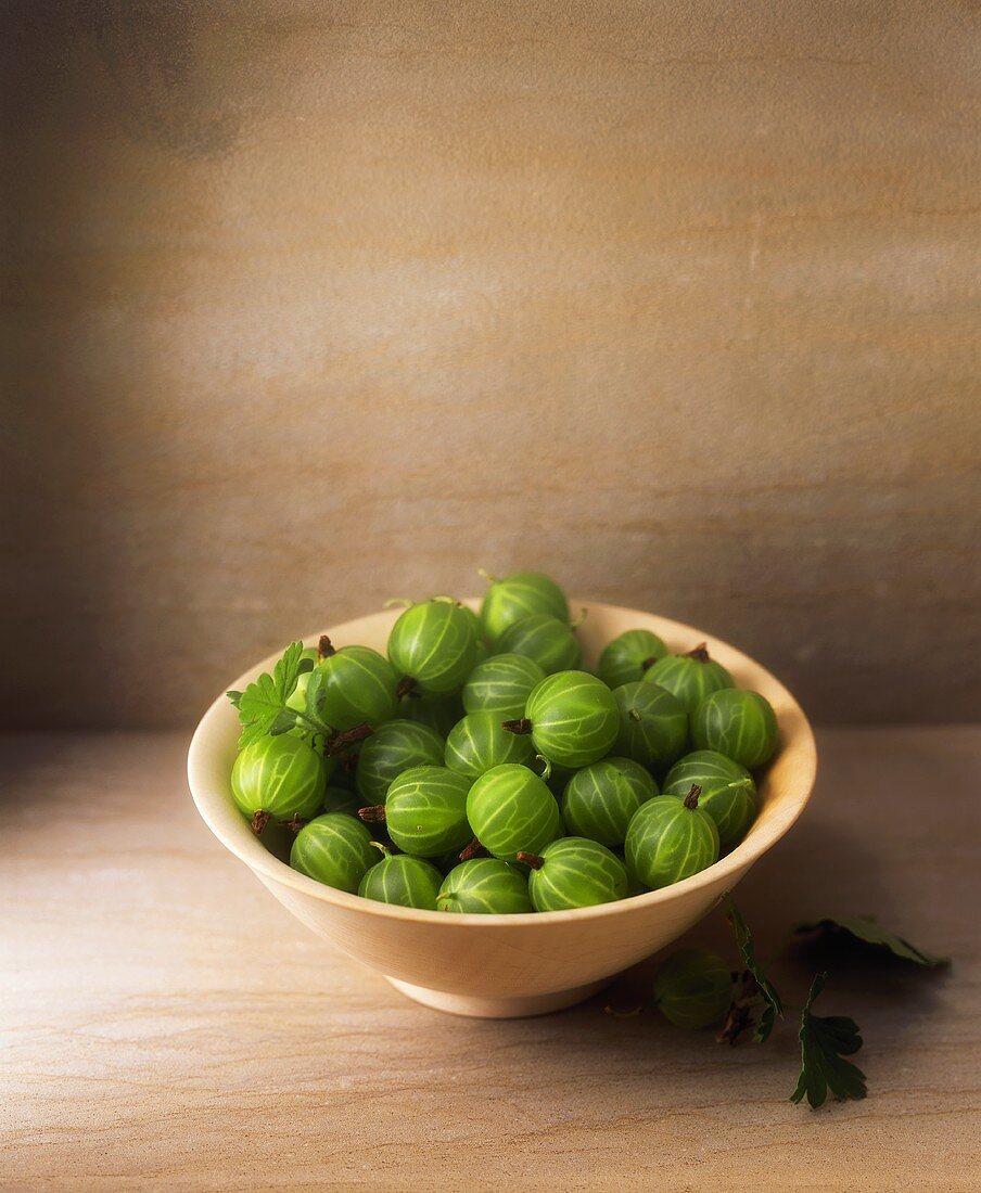 Gooseberries in a bowl