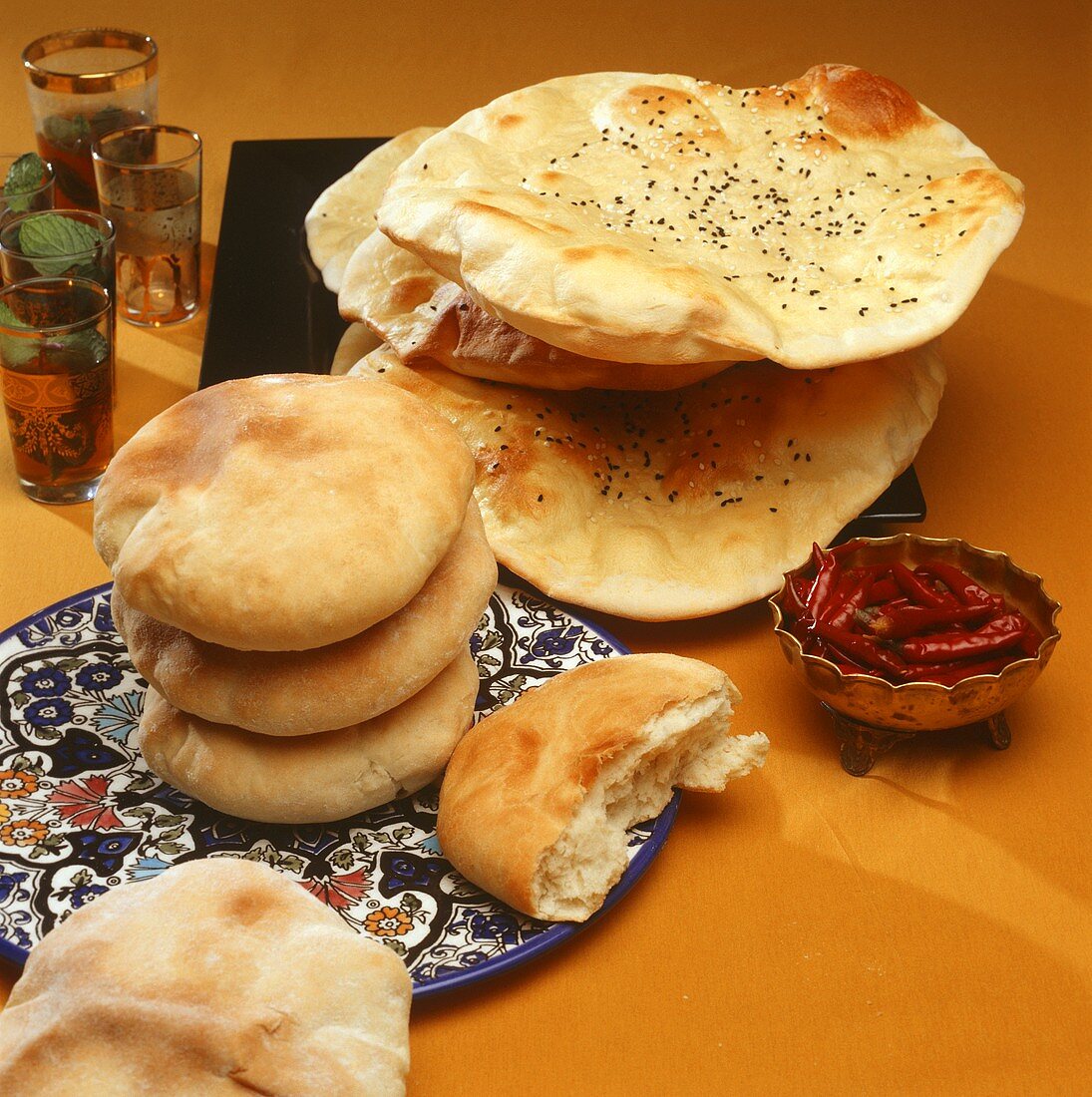 Pita bread and flatbread