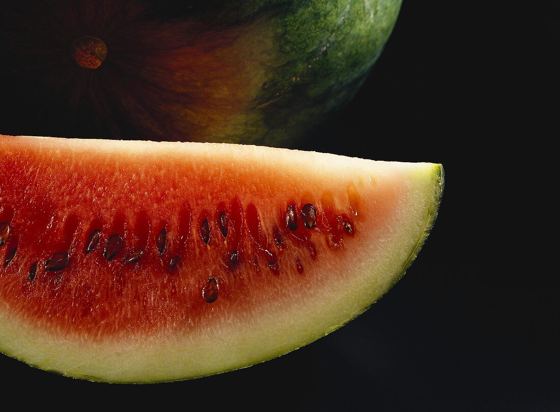 Ein Wassermelonenschnitz