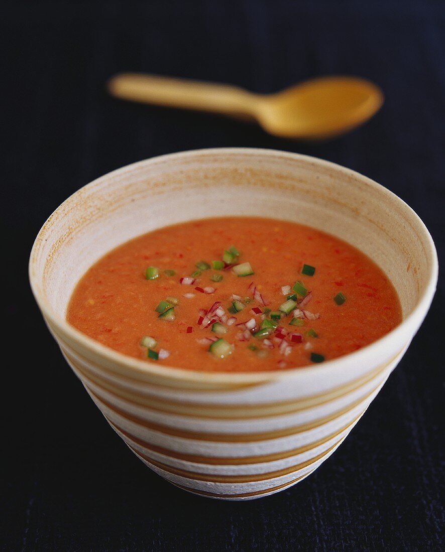 Gazpacho (Kalte Tomatensuppe aus Spanien)