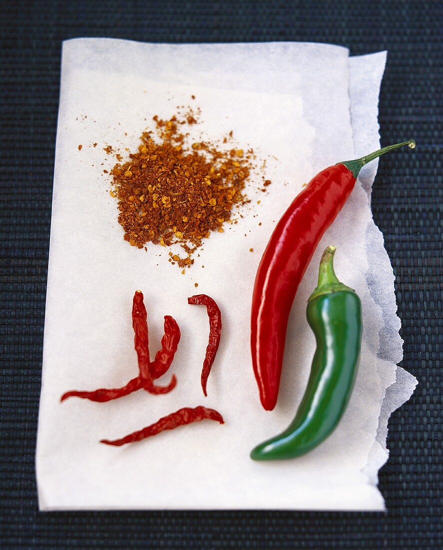 Chili: fresh, dried and ground