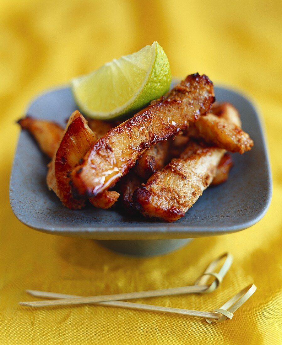 Chicken Tikka (marinierte Hühnerfiletstücke, Indien)