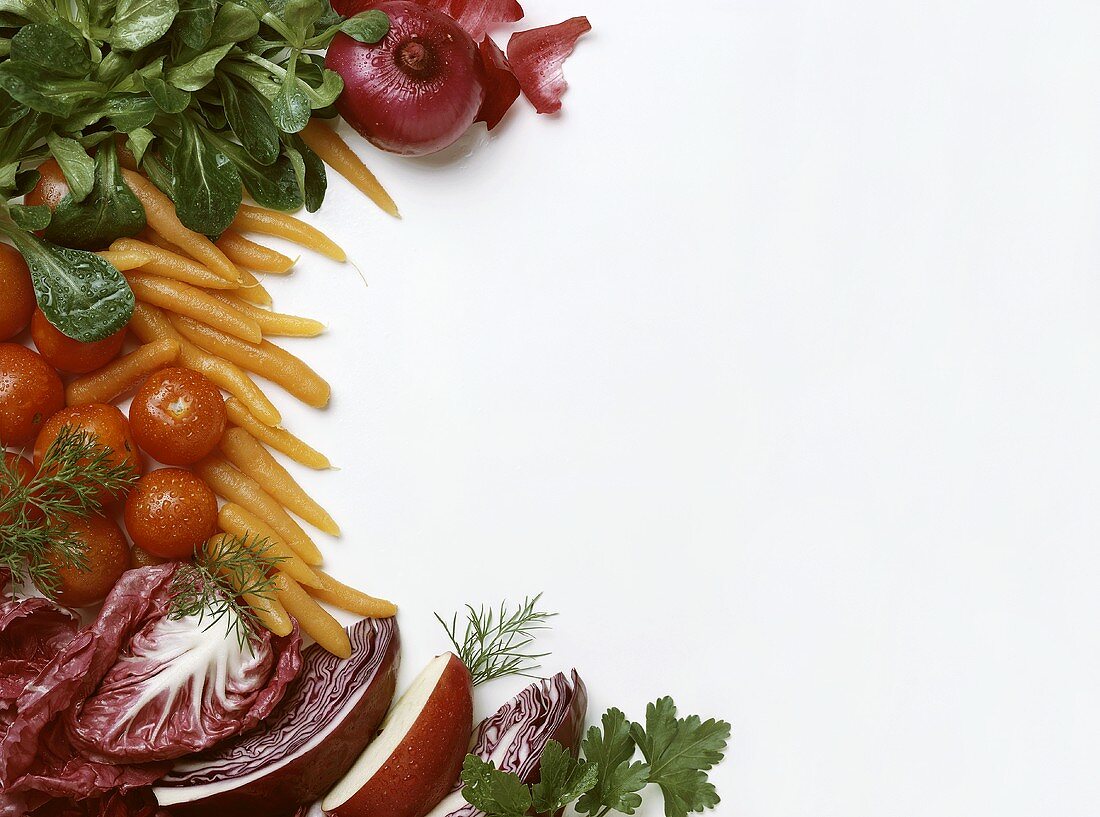 Still life with vegetables