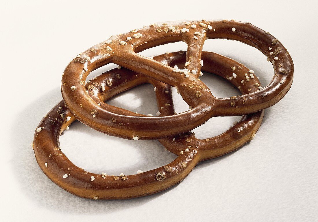 Salted pretzels to nibble