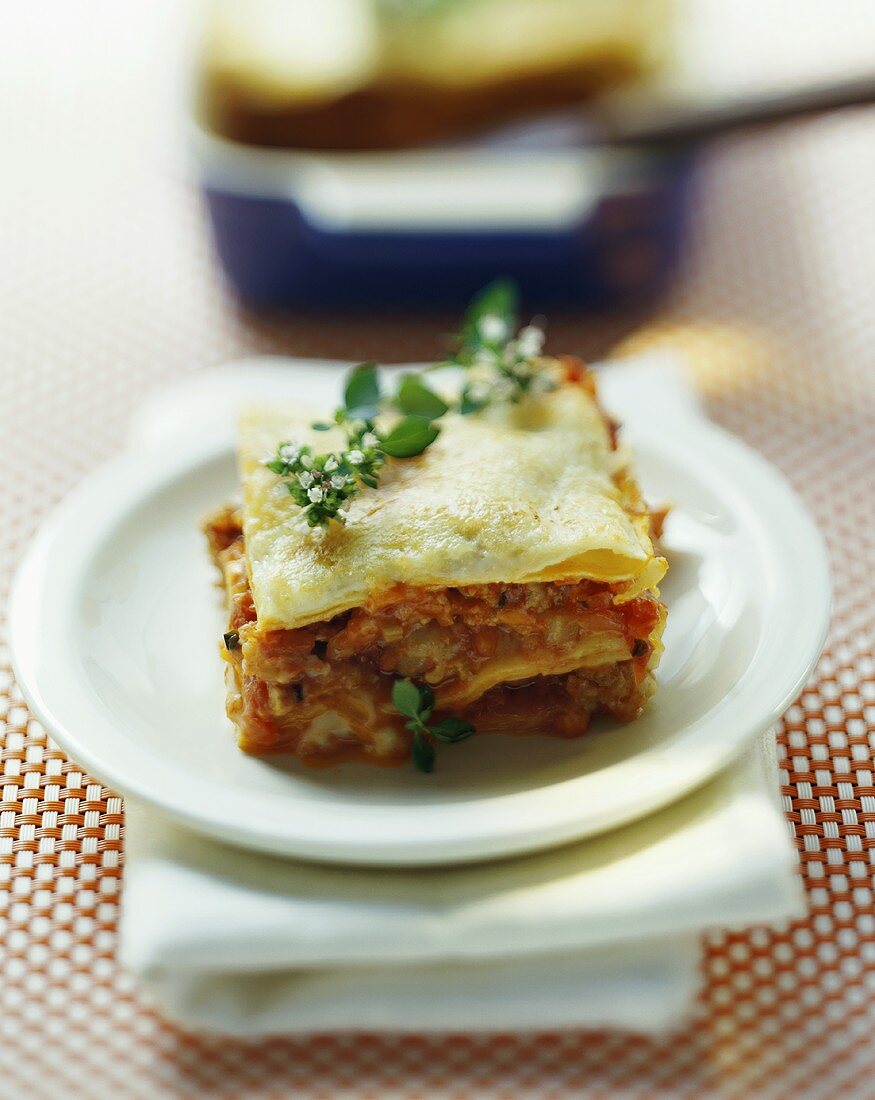 Lasagne mit Geflügelbolognese