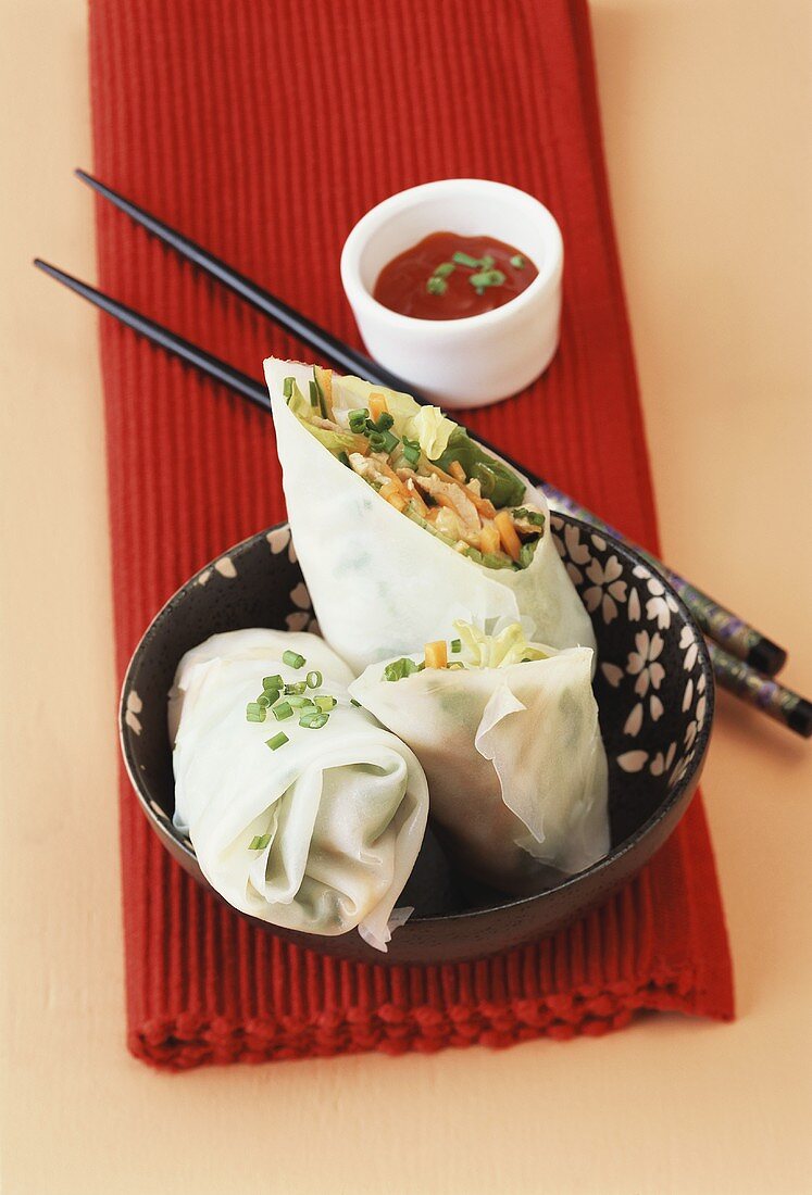 Rice paper rolls