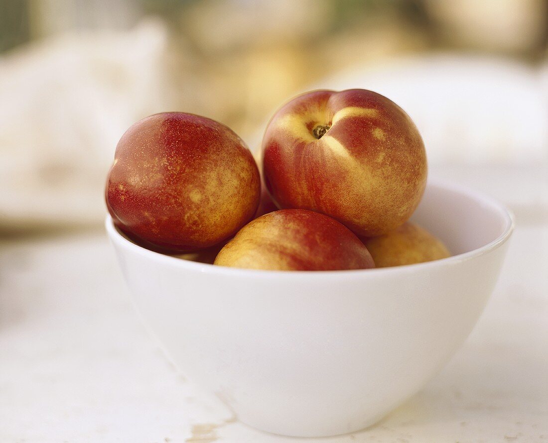 Nectarines in a bowl