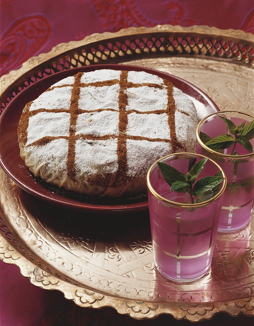 Pastilla mit Wachtel-Kräuter-Füllung (Marokko)