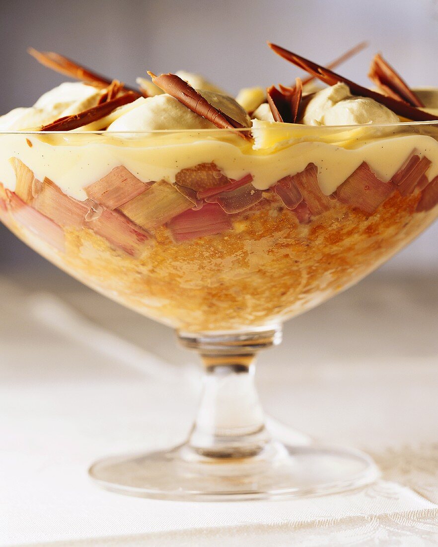 Rhabarber-Trifle