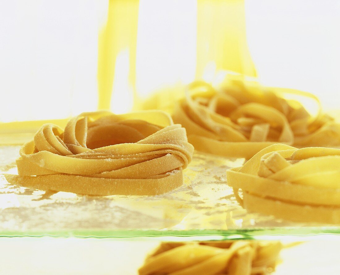 Home-made tagliatelle