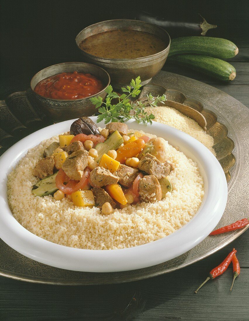 Couscous with lamb and vegetables