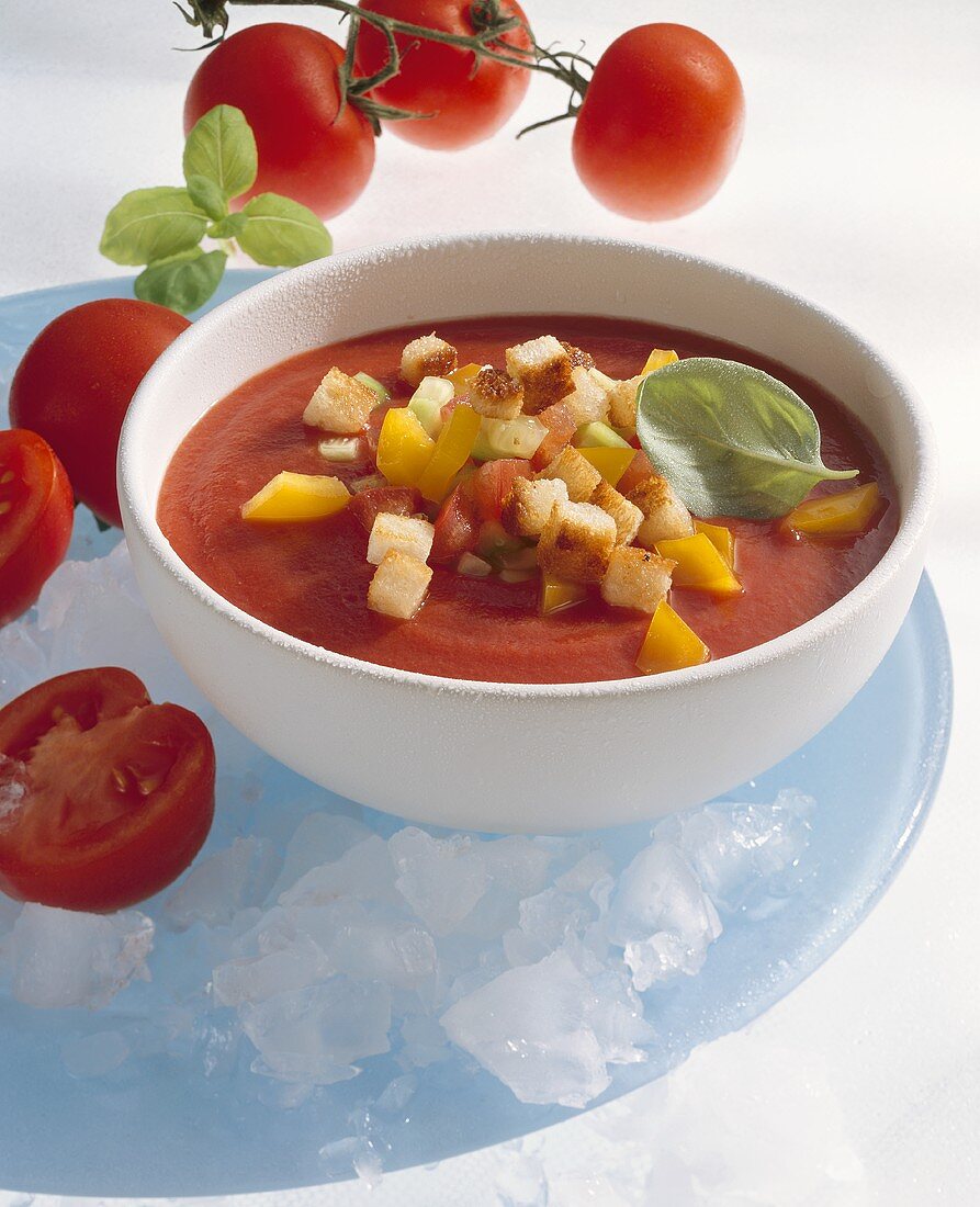 Cold vegetable soup
