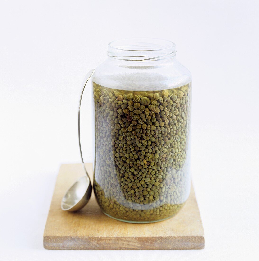 Capers in a jar