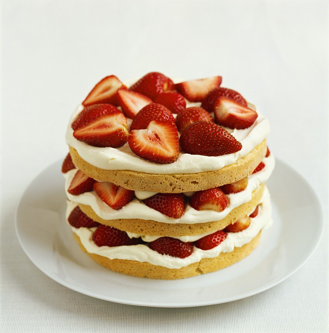 Strawberry Shortcake mit Sahne