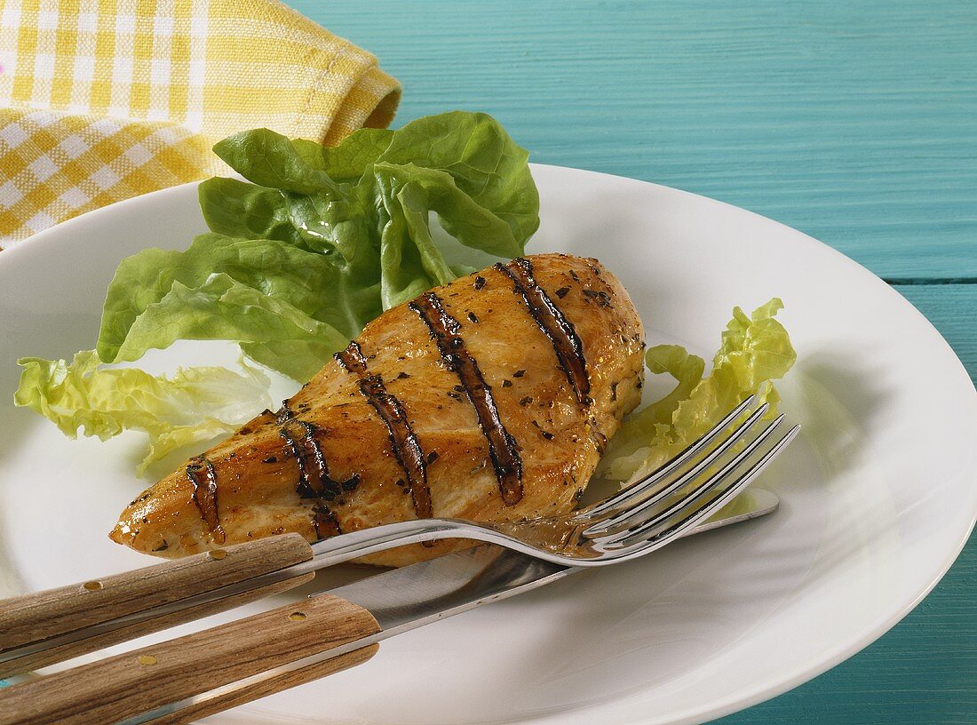 Grilled chicken breast with sherry
