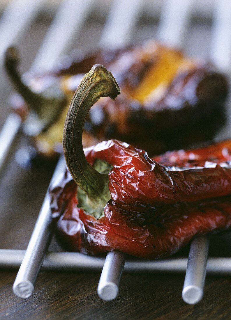 Oven-baked peppers